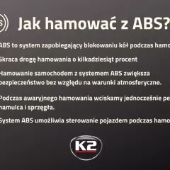 Jak hamować z ABS? To system zapobiegający blokowaniu kół, skraca drogę hamowania i zwiększa bezpieczeństwo. W awaryjnym hamowaniu wciskaj pedał hamulca i sprzęgła.