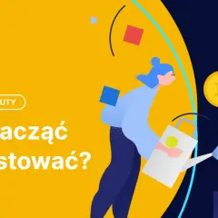 Kobieta podlewa drzewko z monetami Bitcoin, symbolizując, co to są kryptowaluty i jak zacząć inwestować.