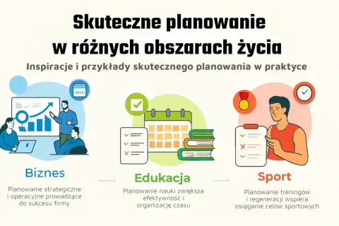 Ilustracja pokazuje skuteczne planowanie w biznesie, edukacji i sporcie. Estymacja postępów jest kluczowa dla osiągnięcia celów.
