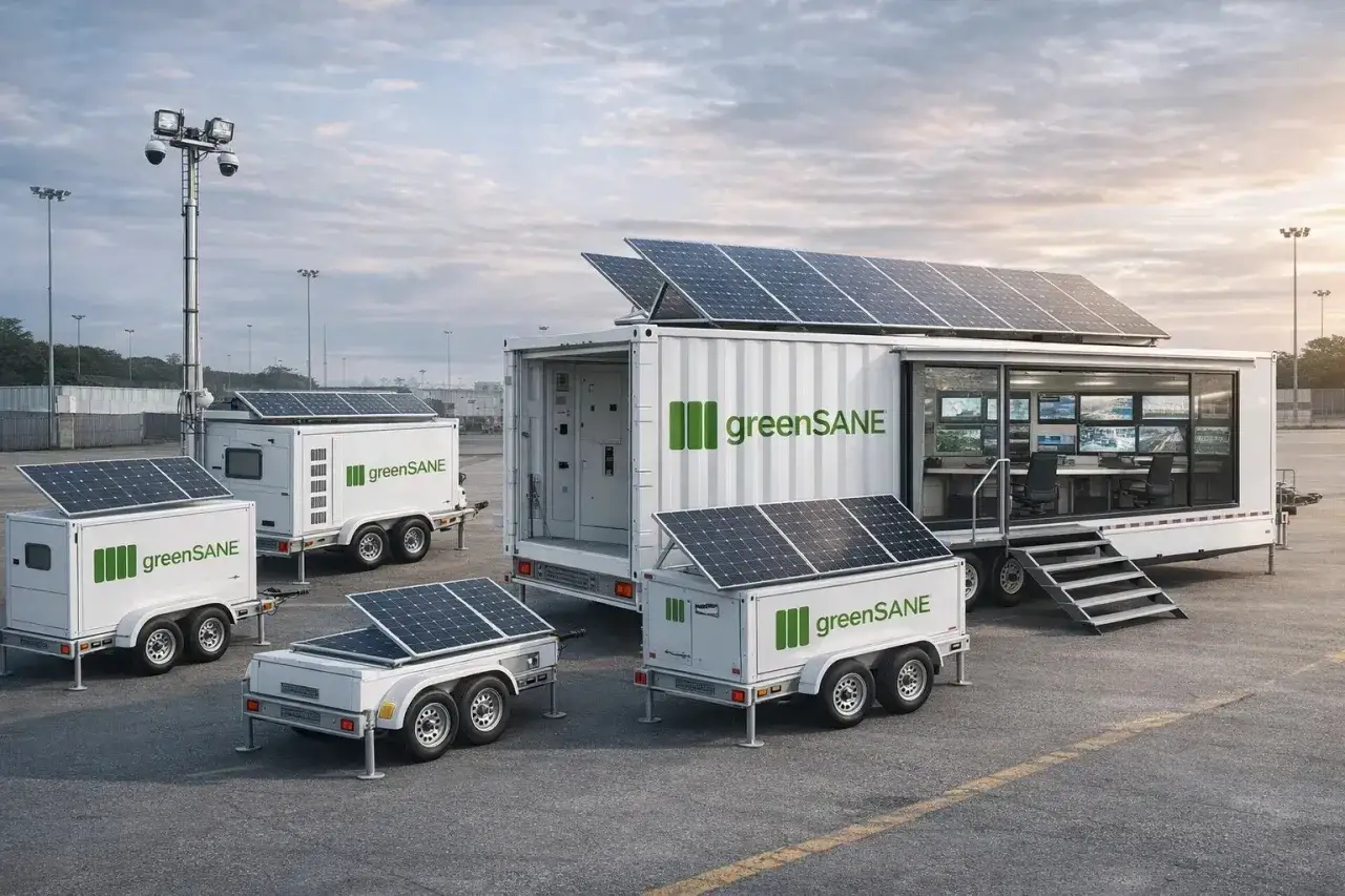 Mobilne centrum dowodzenia zasilane energią słoneczną, wspierające infrastrukturę krytyczną.